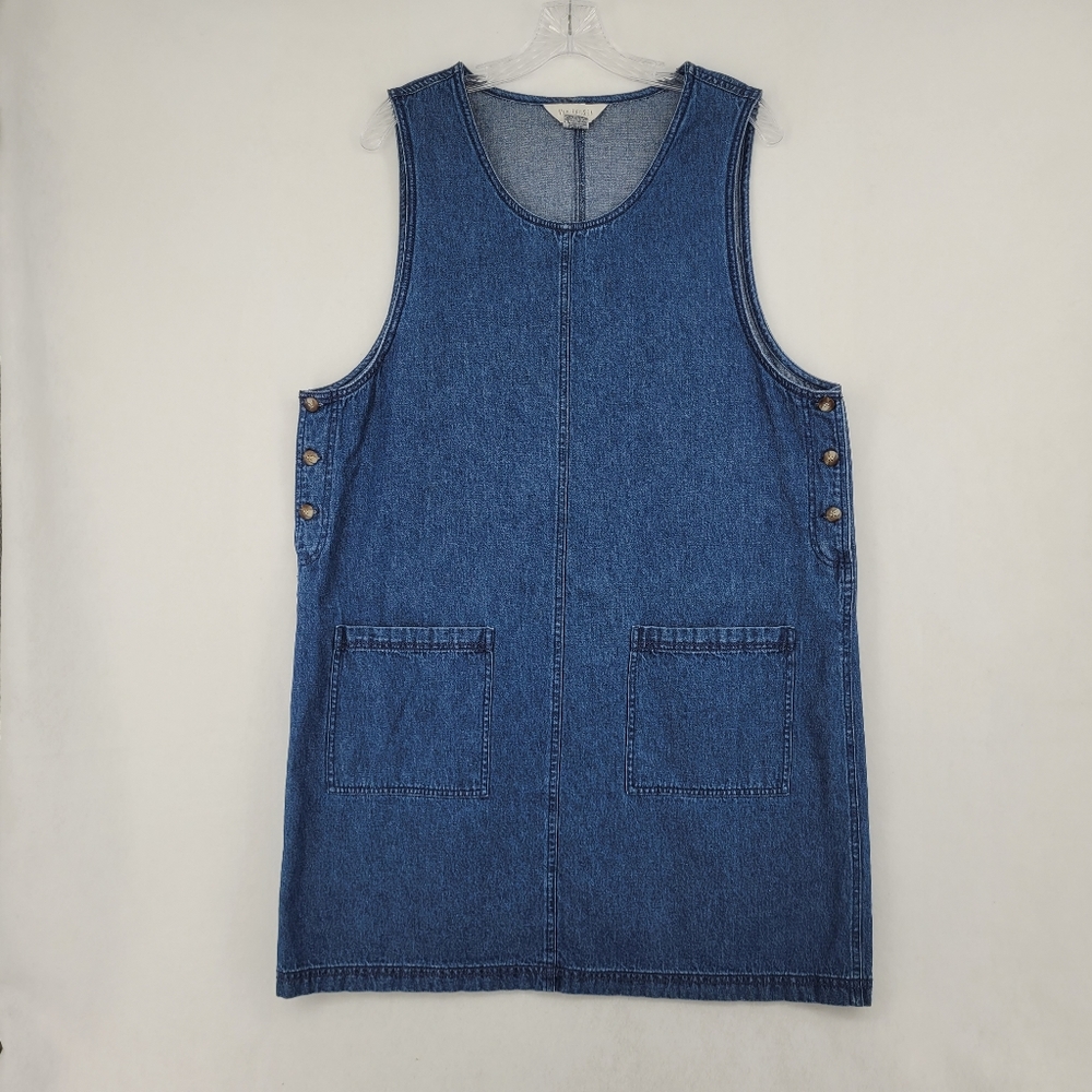 *Sold* Van Heusen Blue Jean Sleeveless Overall Dress